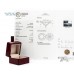  Годежен Пръстен 18К Бяло Злато със  Сертификат IGI  Bloom Jewellery